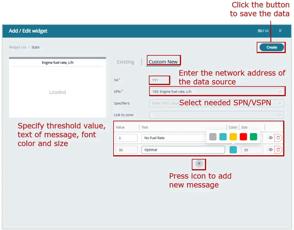 Examples of creating Dashboard Templates_creating a Dashboard Template for a single Asset_example of adding a custom Key to a text message widget Examples of creating Dashboard Templates_creating a Dashboard Template for a single Asset_example of adding a custom Key to a text message widget