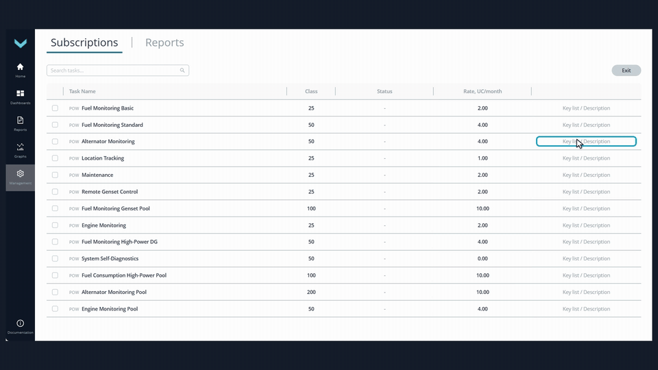 View Task Keys